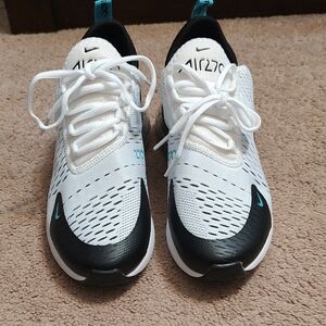 Nike Air Max 270 White and Black Sneakers